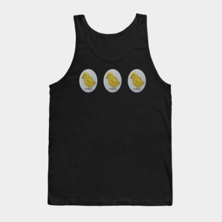 Chick sticker motif Tank Top